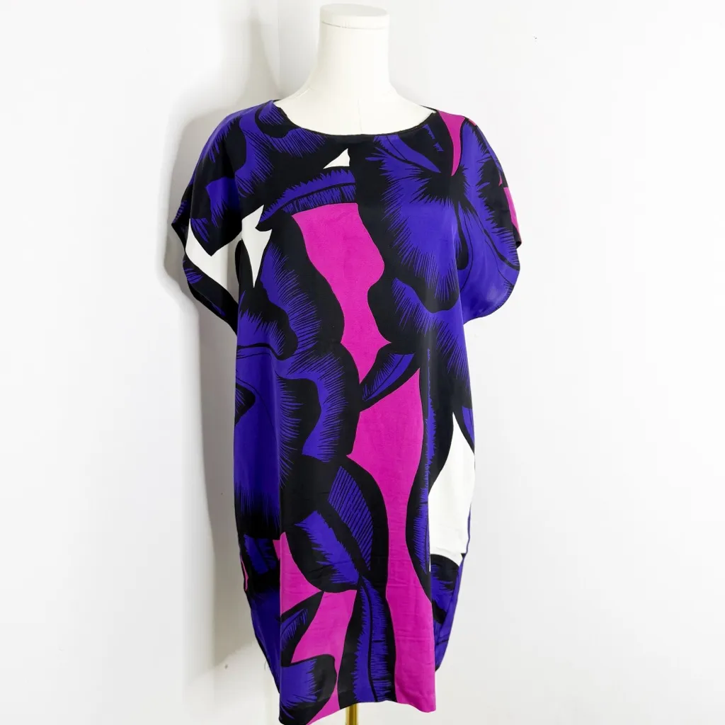 Diane von Furstenberg Harriet Silk Blend Floral Dress – Size Small - Image 5