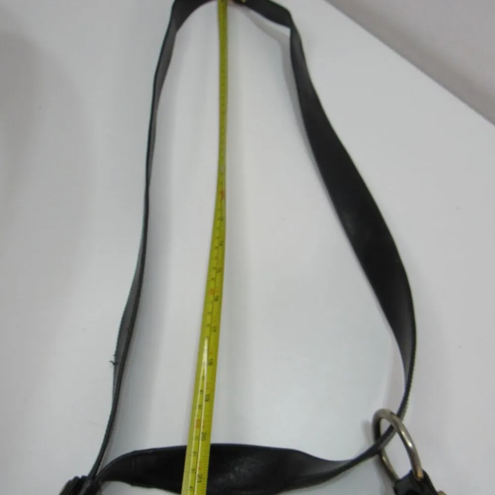 Marino Orlandi Shoulder Sling Bucket Bag Black Italian Leather Boho Y2K Grunge - Image 12