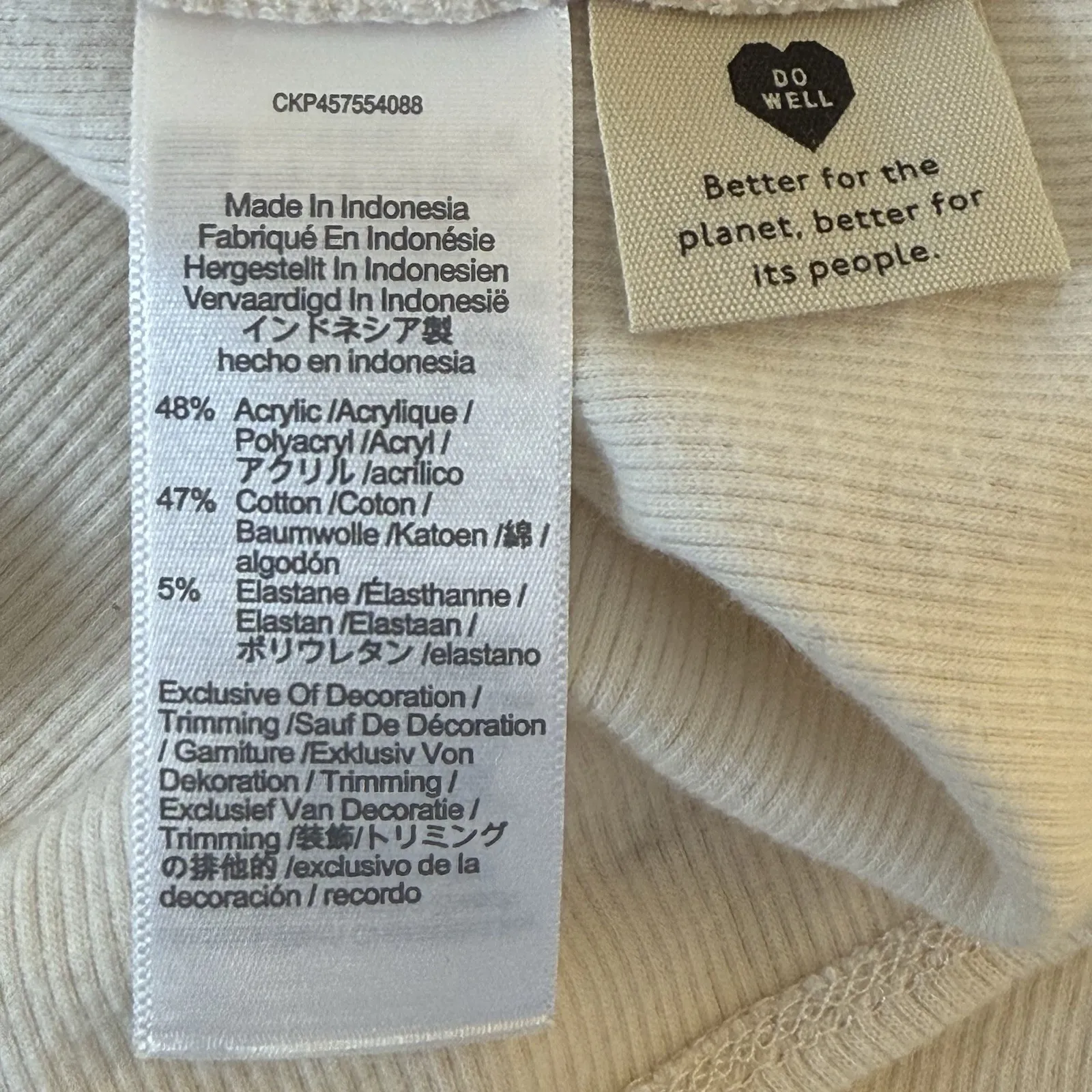 Madewell Plush Square Neck Smocked Blouse XXL Cream Ivory Milkmaid Babydoll Boho - Image 10