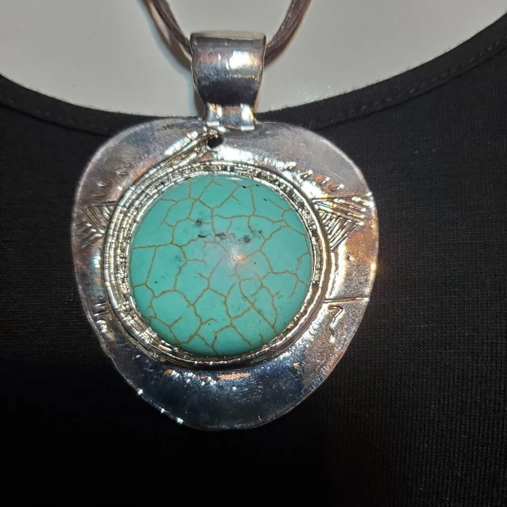 Erica Lyons Southwestern Necklace Blue - Image 3