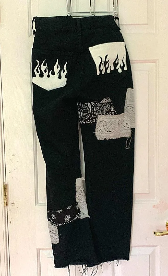 Handmade Boutique Ripped Jeans  - Image 4