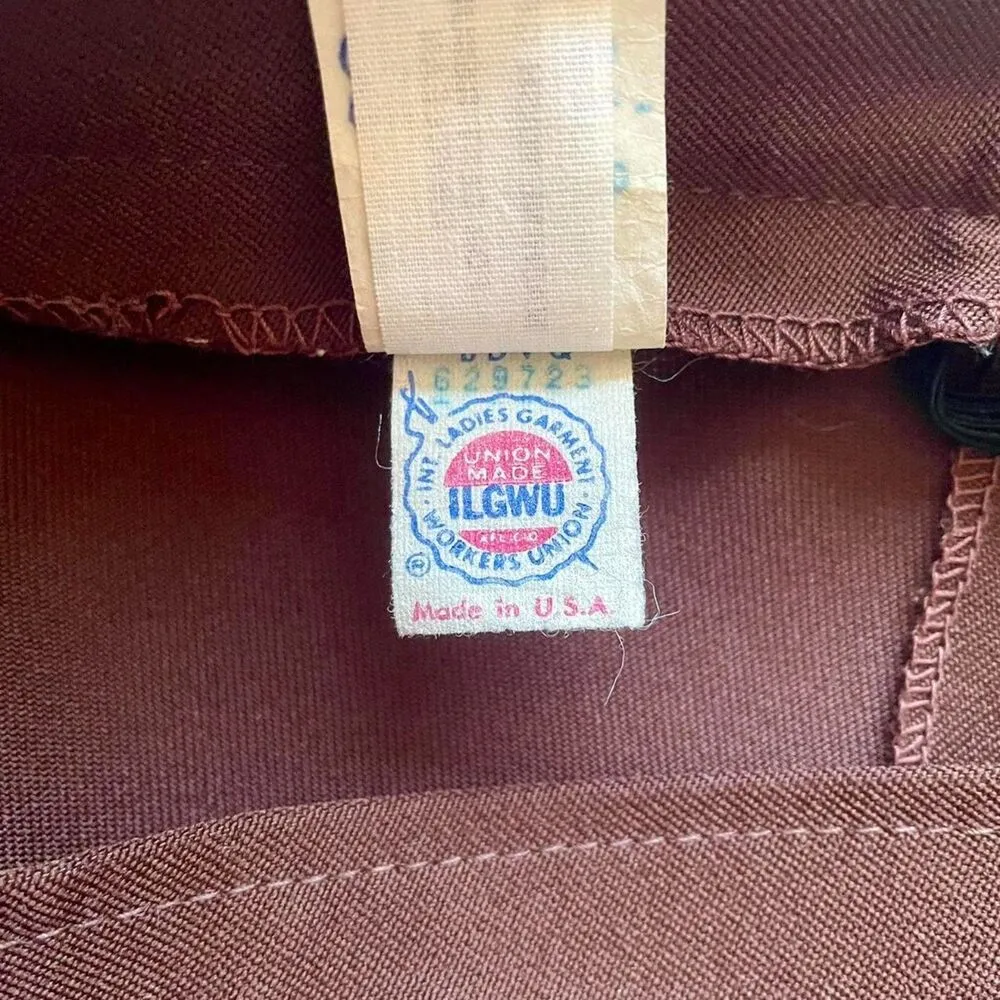 Vintage Union Made in USA Brown Skirt XS - Image 3