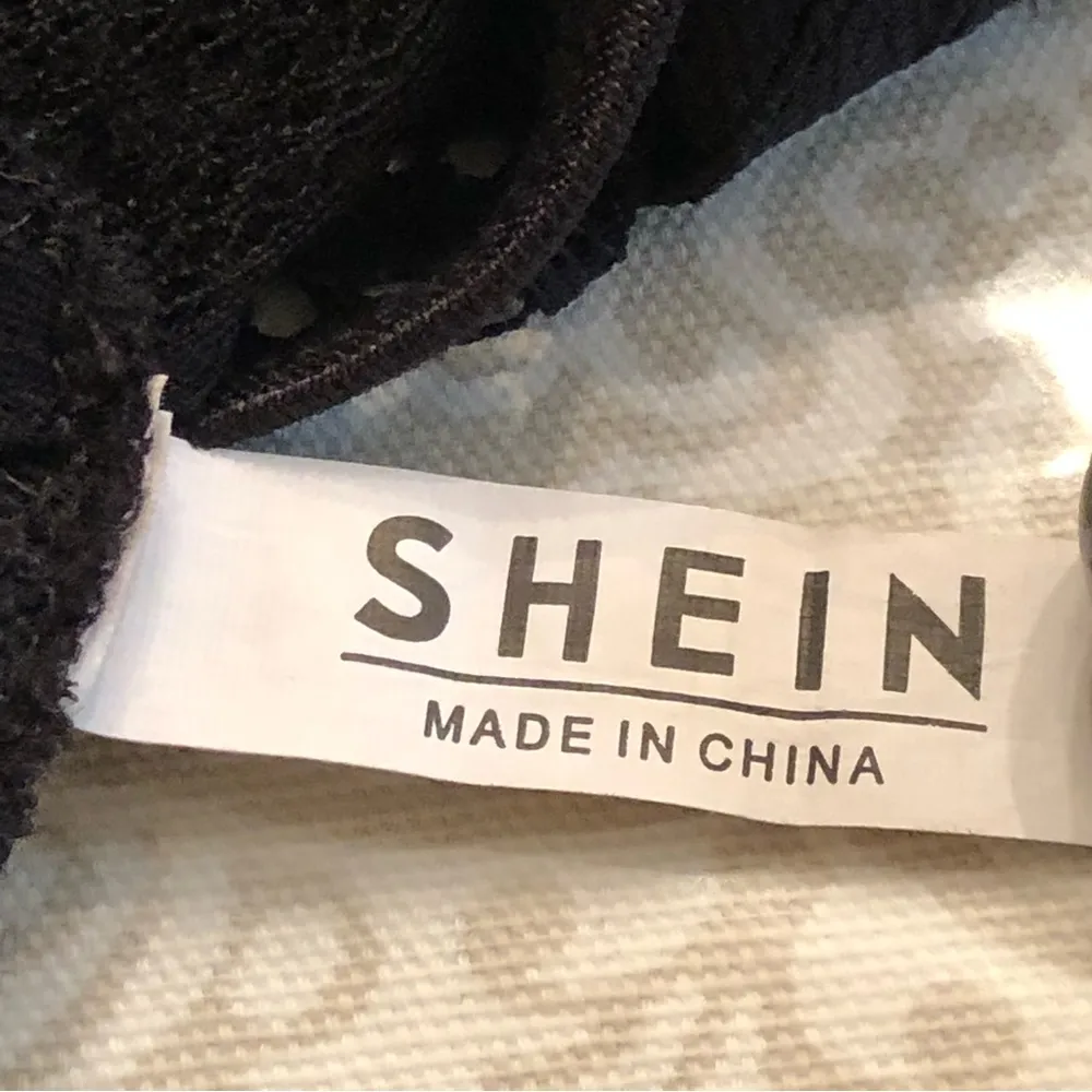 Shein Black Lace Bodysuit L - Image 10