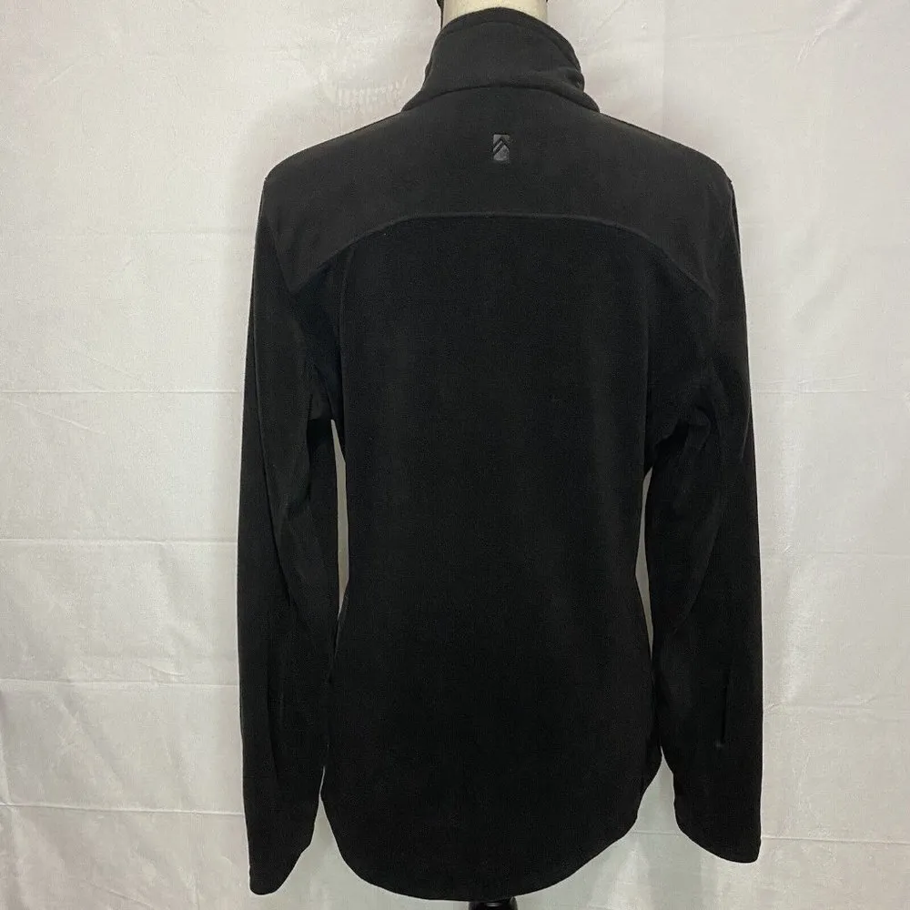 Alpine Design Fleece 1/4 Zip Pullover Size Large Black Womens - Image 4