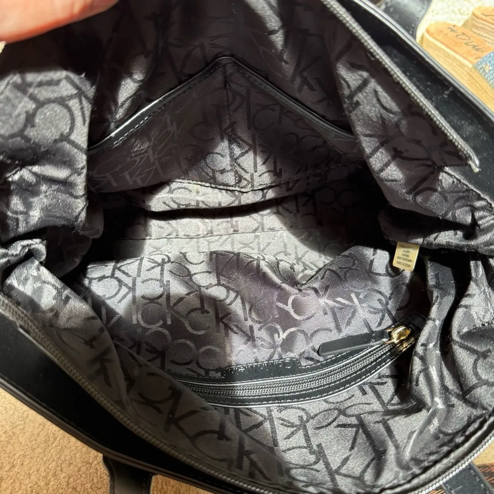 Calvin Klein Raffia Multicolor Tote Shoulder Bag Beach‎ Summer - Image 6