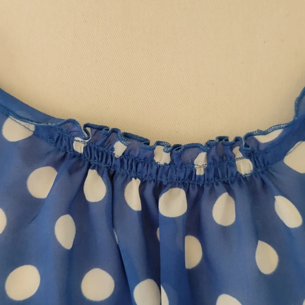 Outback Red blue polka dot blouse size xl - Image 3