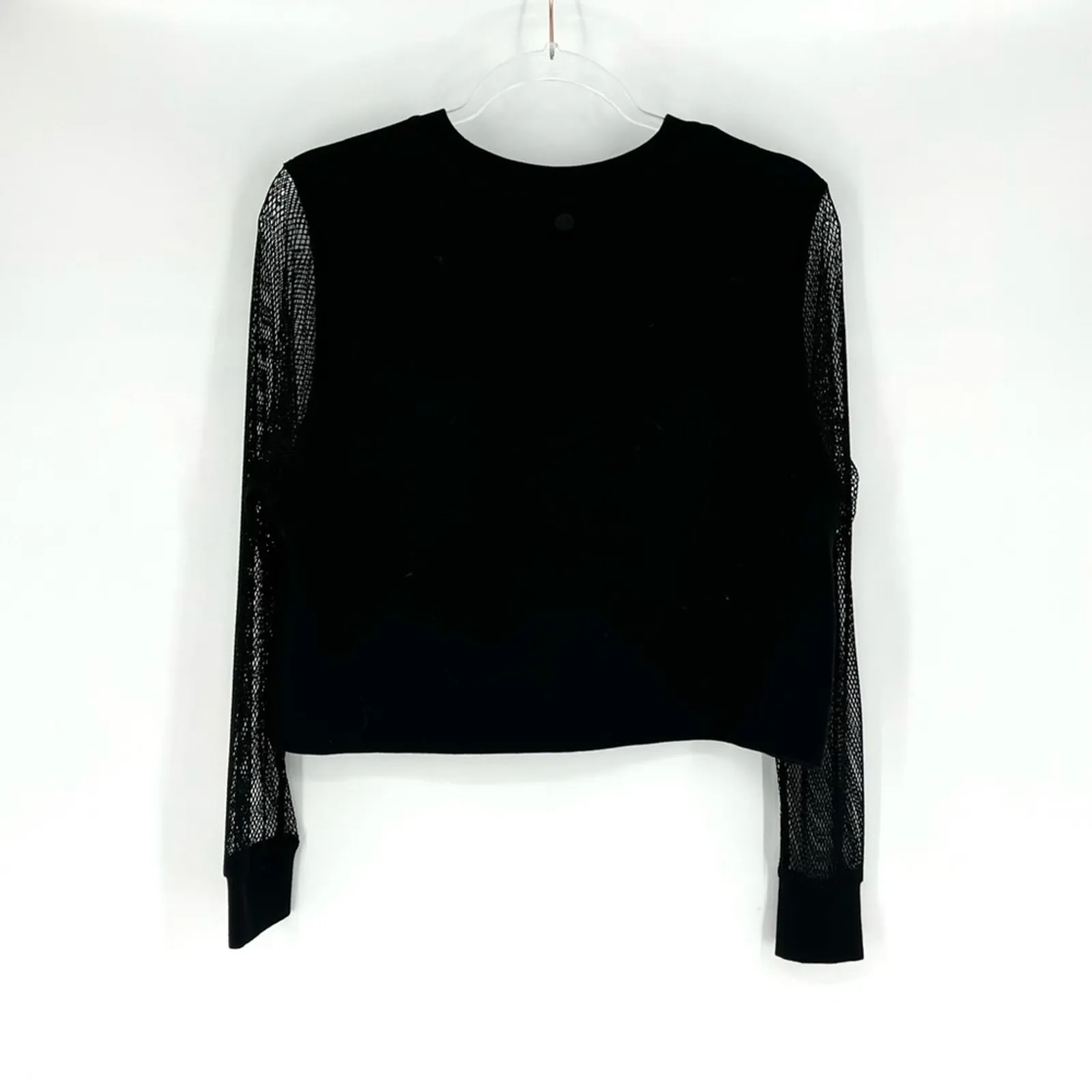 Hunter x Target Mesh Sleeves Pullover Sweatshirt Black Size XS - Image 5