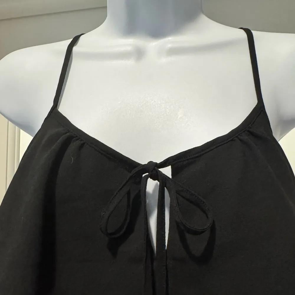 Casual Land Black Layered Cami Top Size S Whimsigoth Y2K Office Chic - Image 2