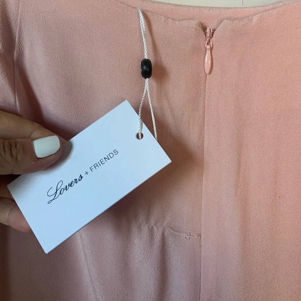 Lovers + Friends  Flowy Pink Lined Shorts Size XL - Image 4