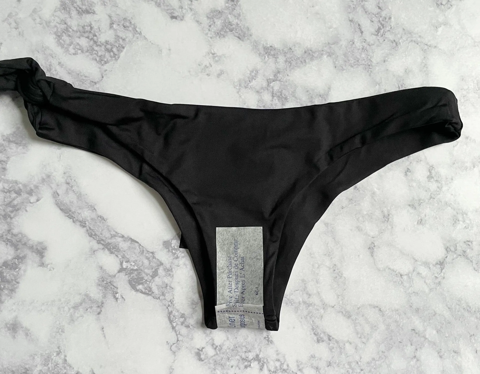 New Tavik Side Tie Goldie Bikini Bottom Swimsuit Bottoms Black - Image 7