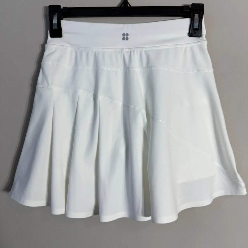 Sweaty Betty Grand Slam Tennis Skort Womens XXS White Active Workout Travel NWOT - Image 9