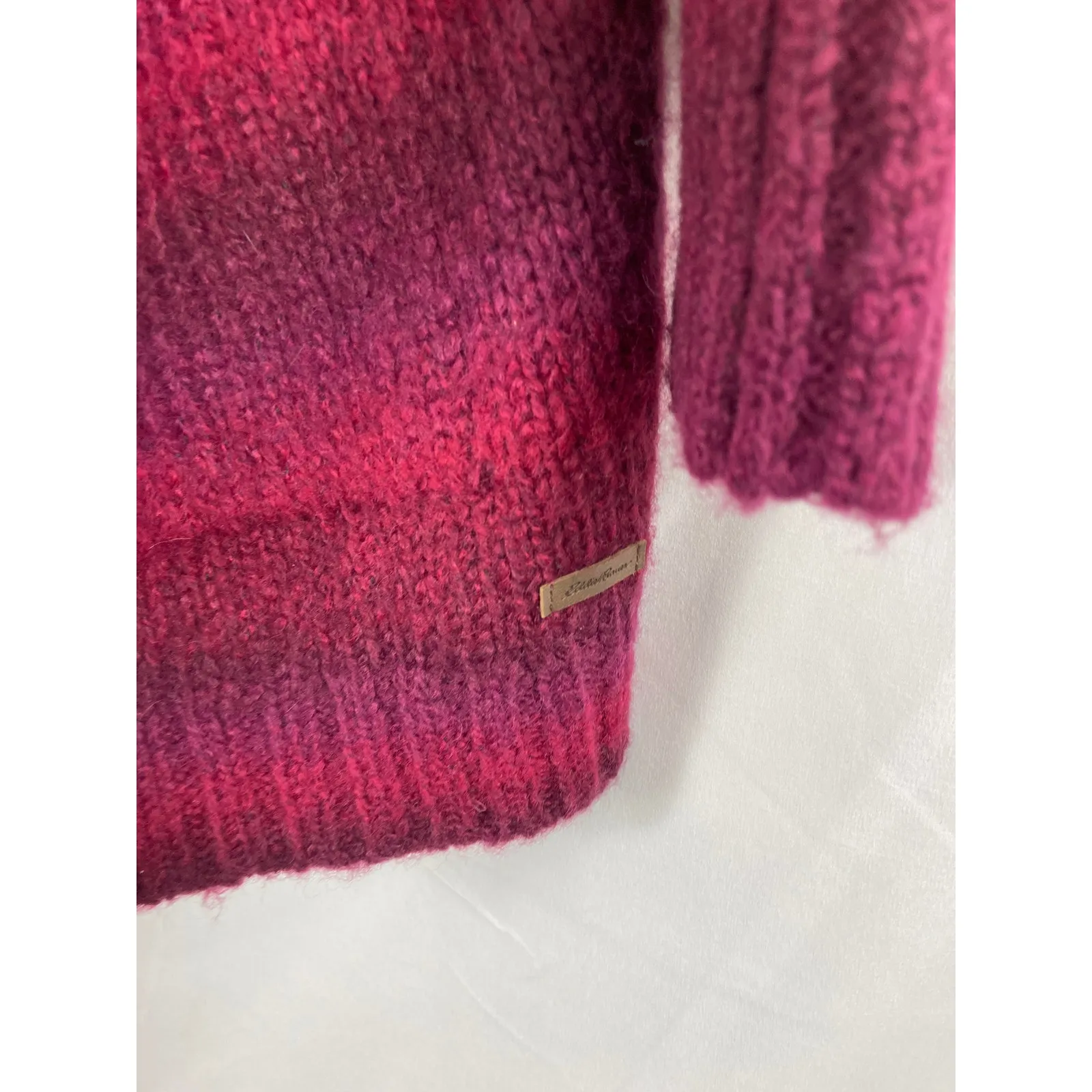 Eddie Bauer Open Front Thick Knit Sweater Size Medium - Image 2