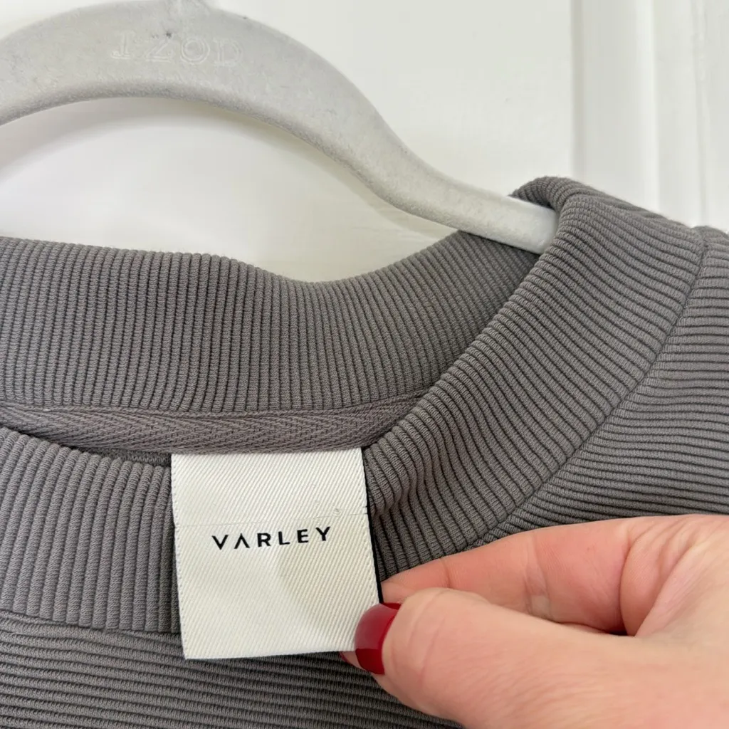 Varley Mae boyfriend sweatshirt in Ottoman - Image 7