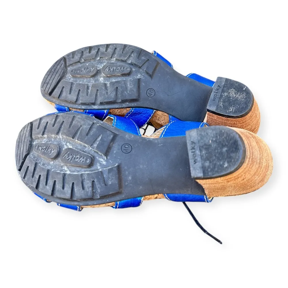 Wolky Fancy me Lion Blue Strappy Women's Sandals size 40EU - Image 4