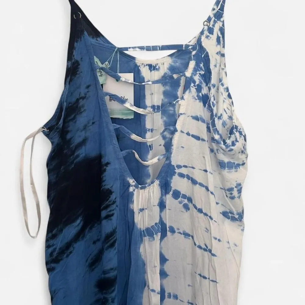 Aruba Blue & White Banded Tie - Image 4