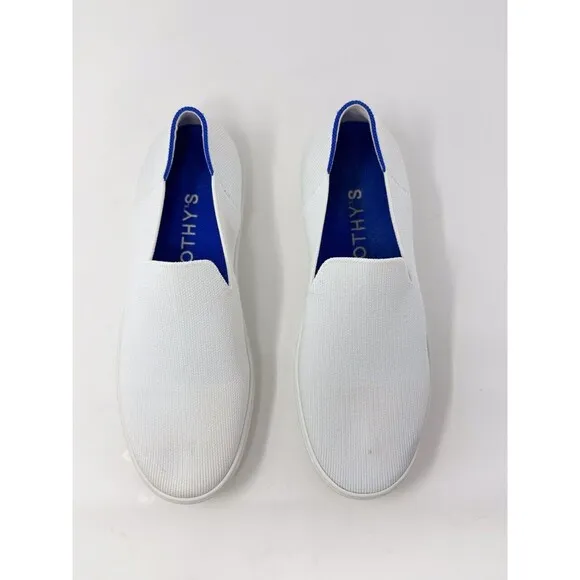 Rothys Womens Loafer White The Original Slip On Sneaker Loafer Casual US 8.5 - Image 2