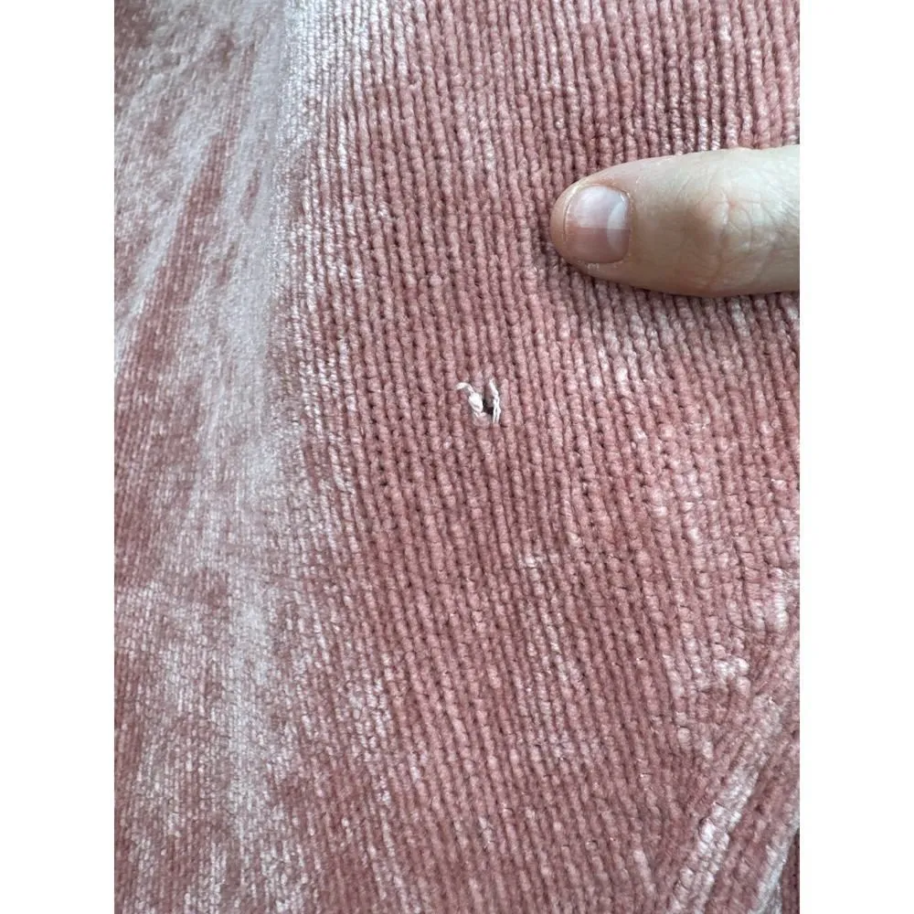 Alfred Dunner Women’s XL Coral Pink Full Zip Sweater Embroidered Flowers - Image 6