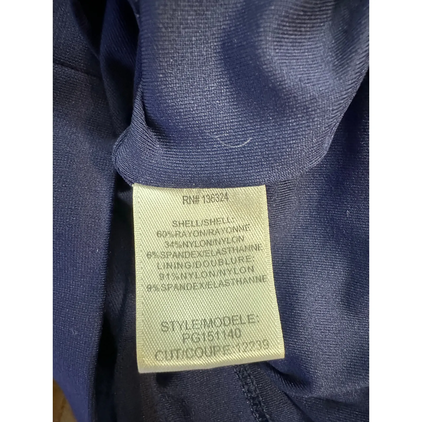 Halston Heritage Mini Dress Twist Front Midnight - Image 5