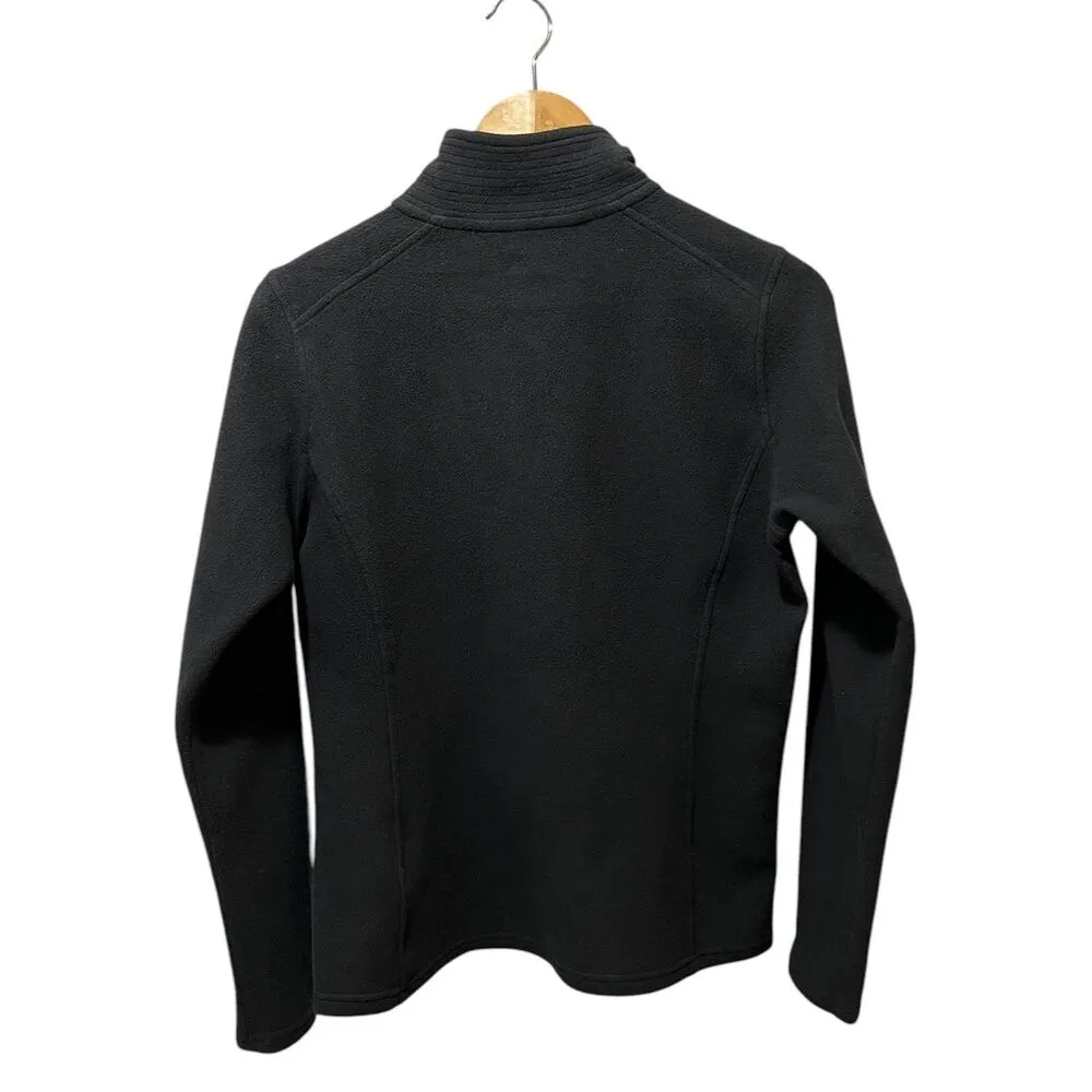 The North Face Women's 1/4 Zip Fleece Sweater Size Medium Black Pullover Warm - Image 2