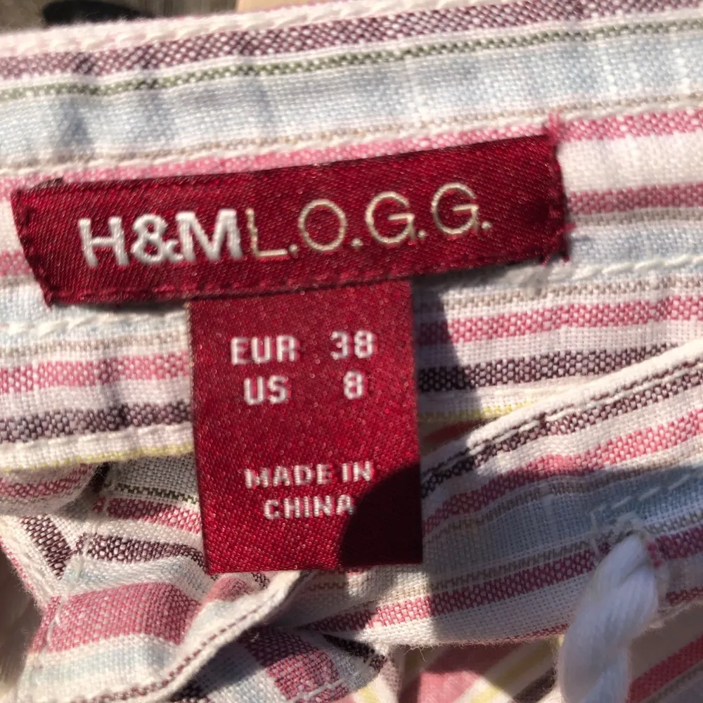 L.O.G.G.(H & M) Linen/Cotton Blend midi skirt with Pockets size 8 - Image 6