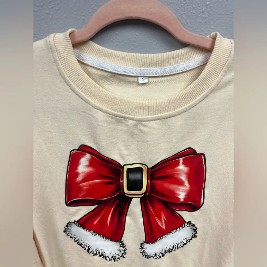 Womens Christmas Crewneck Size Small - Image 2