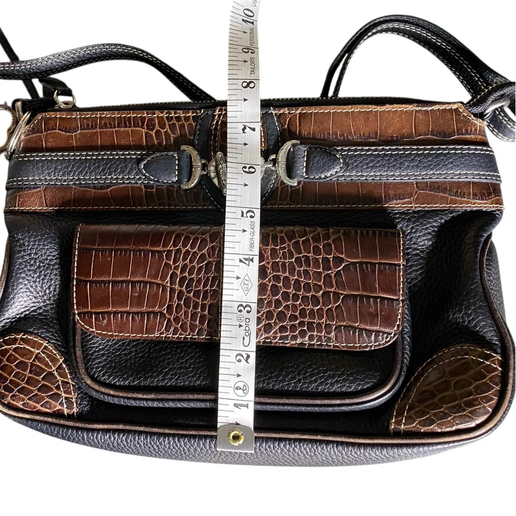 Vintage Brighton Croc Leather Bag - Image 9