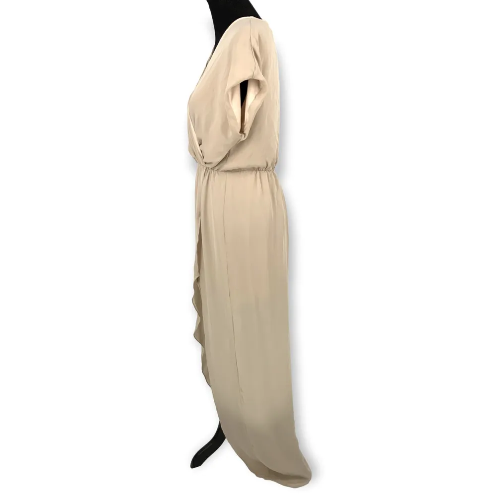 Rory Beca | Medium | 100% Silk MAID by Yifat Oren Plaza Gown in Nude | MSRP $182 - Image 6