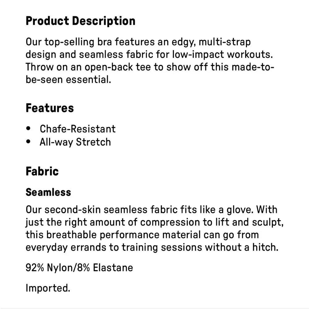 Fabletics Dash Hot Coral Seamless Cherry Red Strappy Sports Bra - Image 6