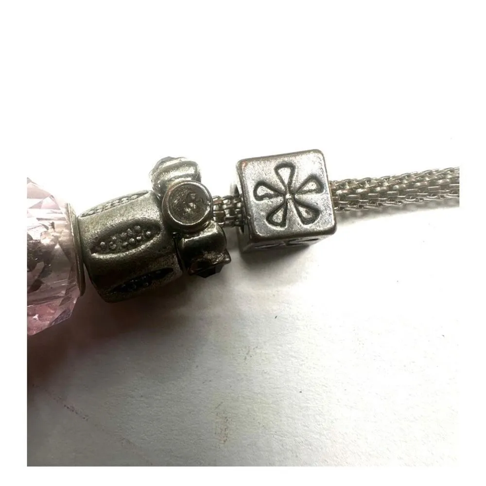 Silver tone Charm bracelet - Image 5