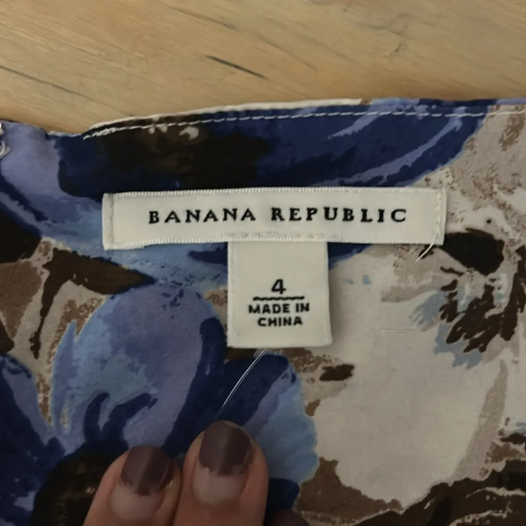 Banana Republic Floral Dress - Scoop Neck | Size 4 | Elegant Print - Image 7