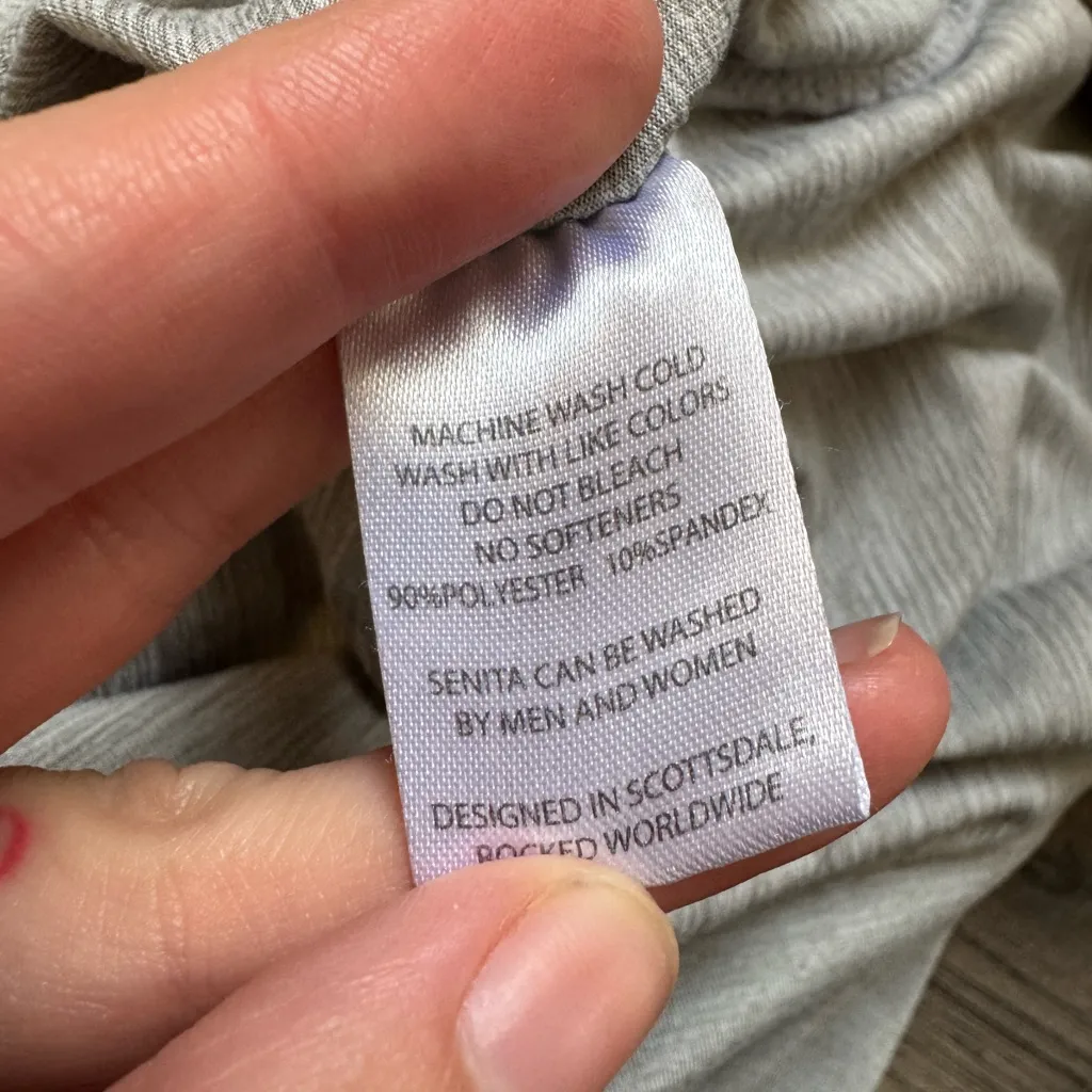 Senita Athletics Grey Shorts Romper- Size Large - Image 6