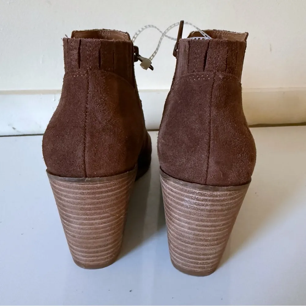 Lucky Brand NWOB Zorla Bootie Women's 8 M Roasted Leather Wedge - Image 4