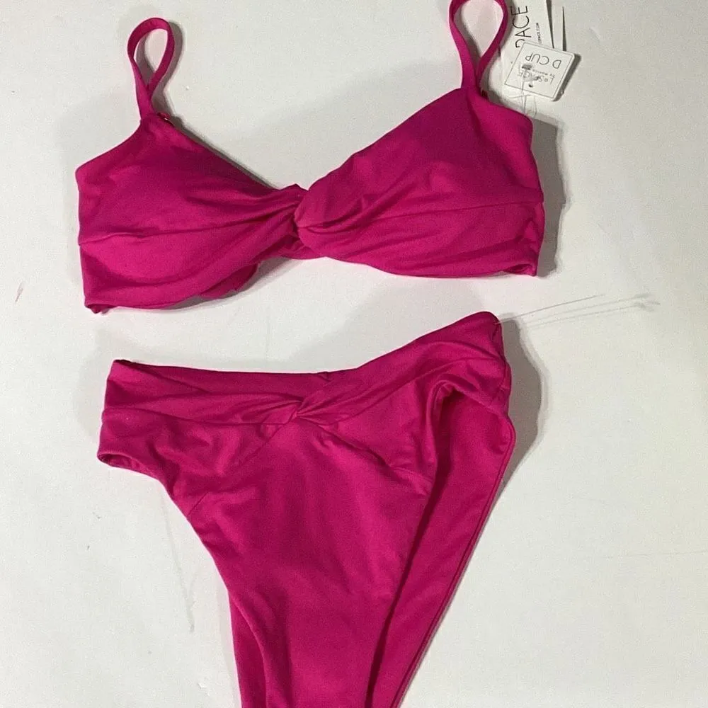 l*space New. L* Pink D-cup bikini set. D-cup/small. Retails $209 - Image 12