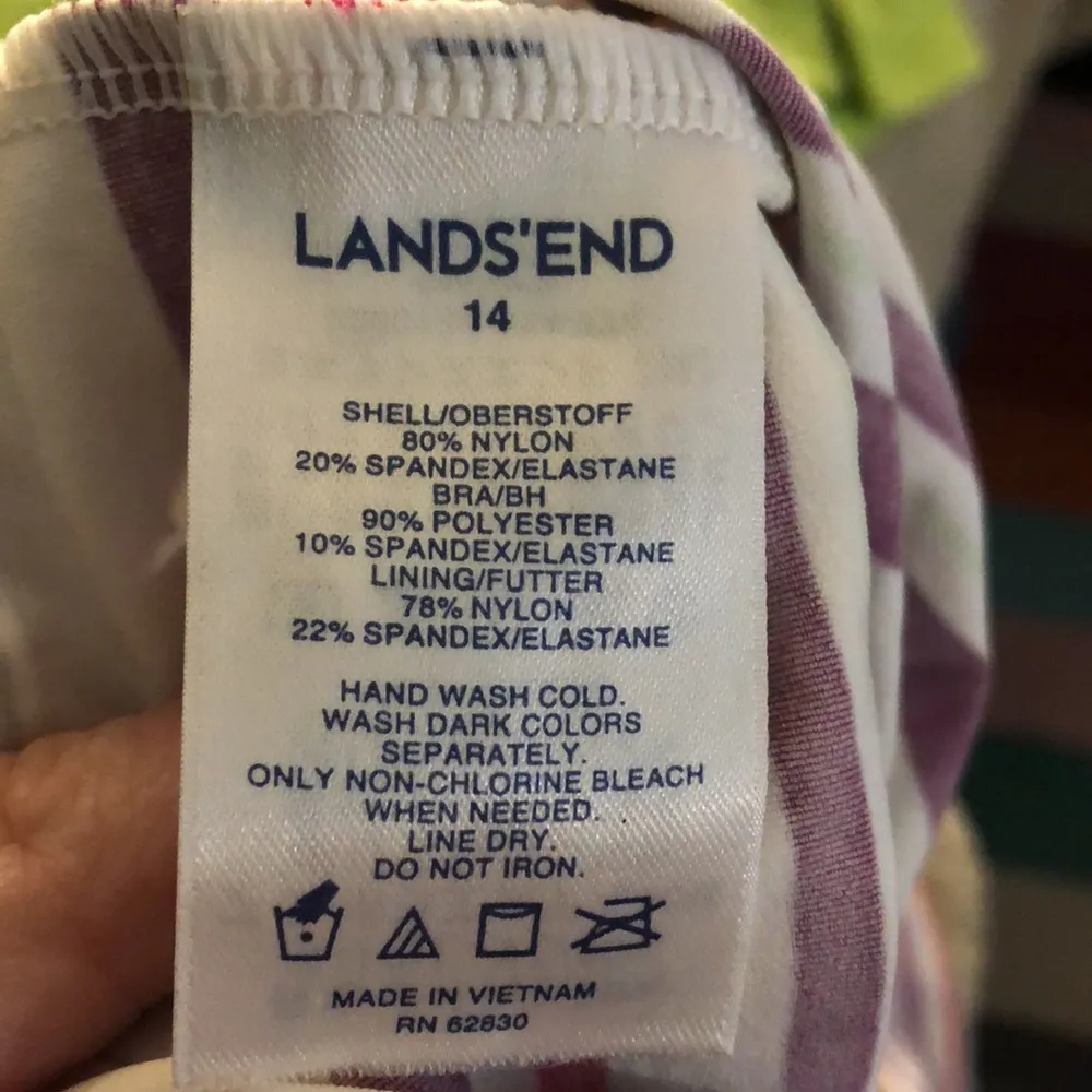 Lands End Tankini, size 14 - Image 9
