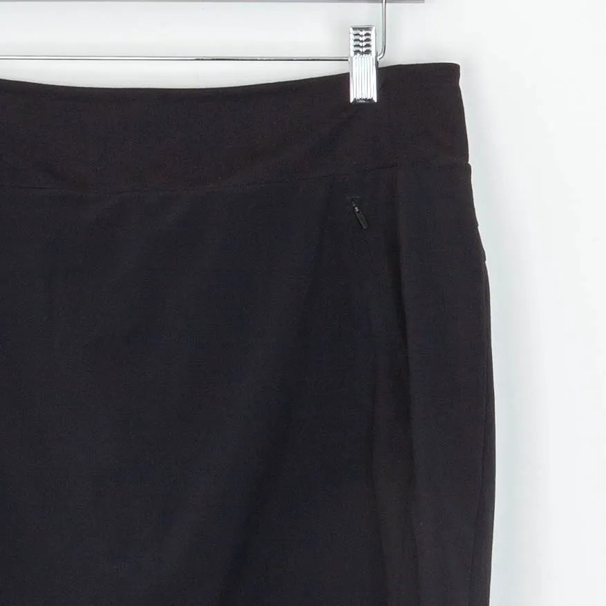 Athleta Womens Soho Skort Black Zip Pockets Athletic Skirt Size 10 Athleisure - Image 2