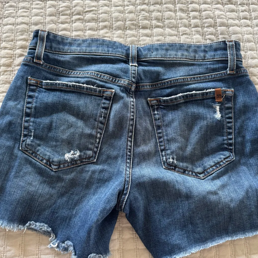 Joe's Jeans Womens Cut‎ Off Shorts Size 26 Medium Wash Frayed Raw Hem Blue - Image 3