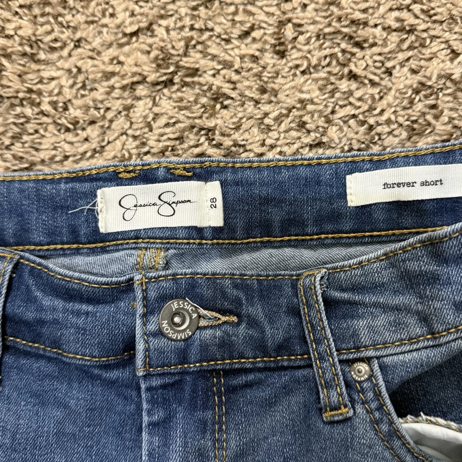 Jessica Simpson Women's Denim Shorts Sz 28‎ - Image 3