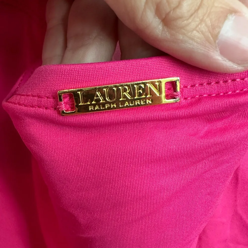 Ralph Lauren One Piece Slimming Swimsuit Swim Dress Orchid Pink Plus Size 20W - Image 8