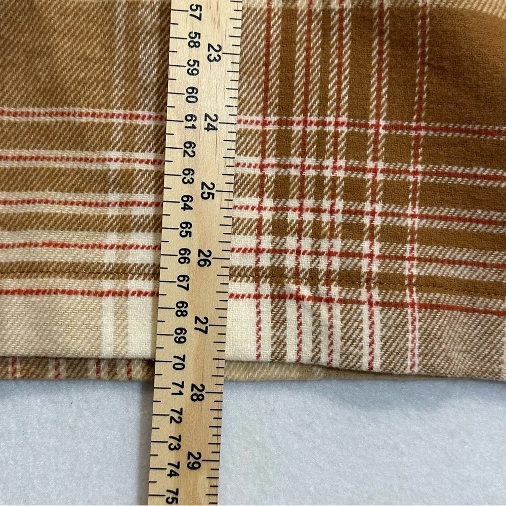 NWT Casa Cabana Women Shirt Jacket Shaket Flannel Plaid Brown size M Size M - Image 7