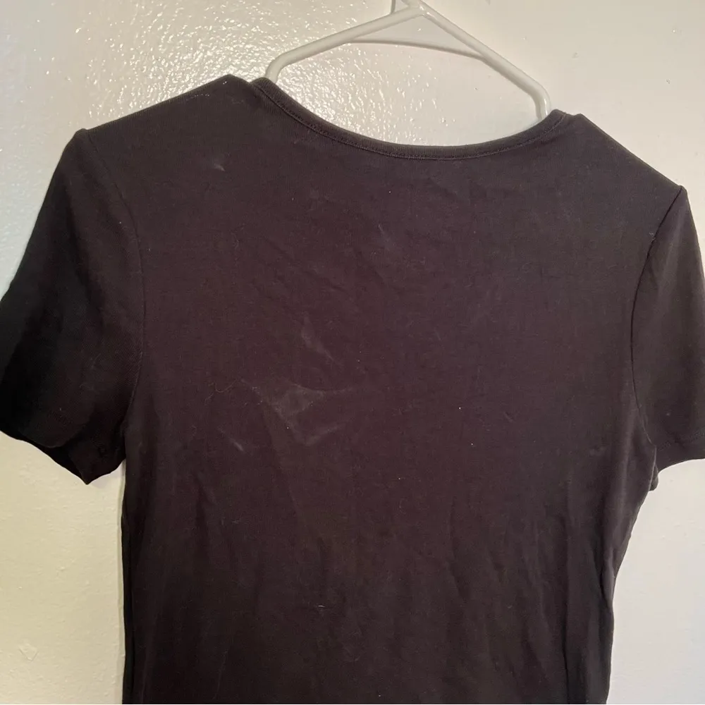 Time and Tru Crewneck T-Shirt Black - Image 9