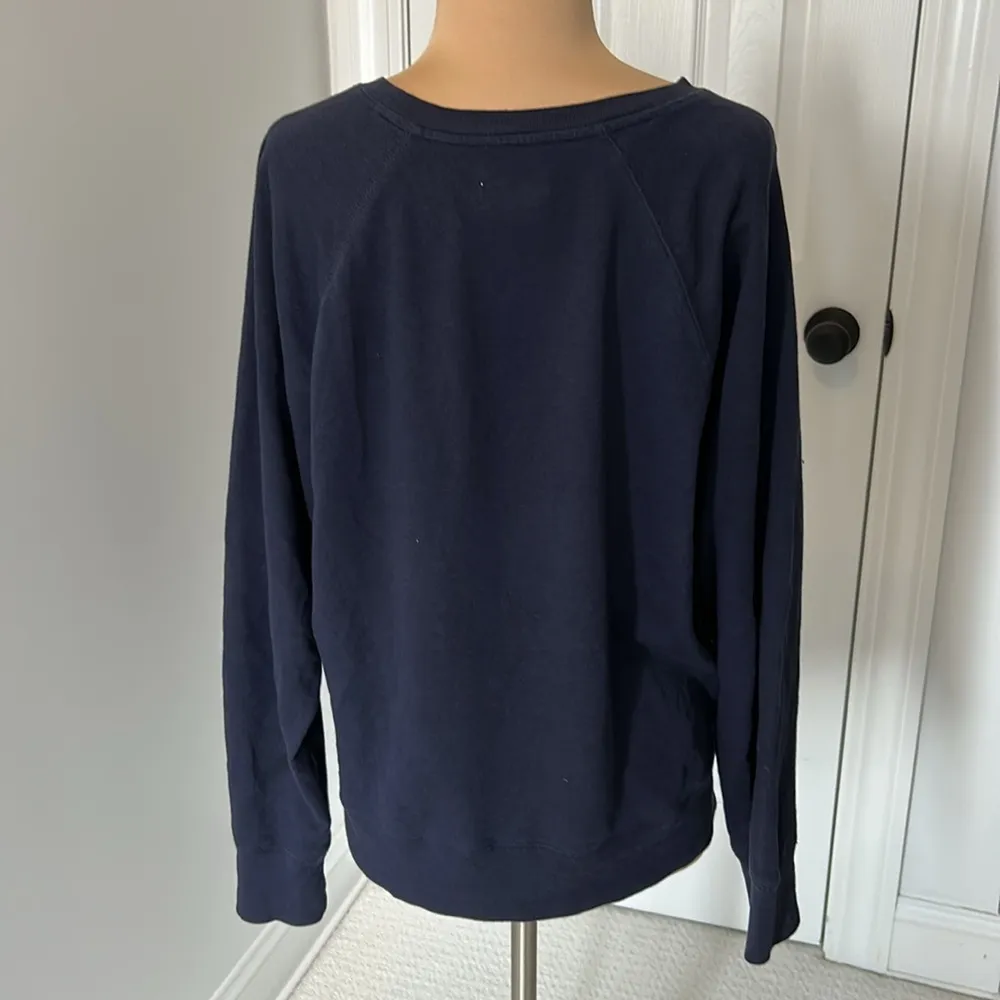 Zadig & Voltaire Skull Camo Raglan Sleeve Sweatshirt Navy - Image 3