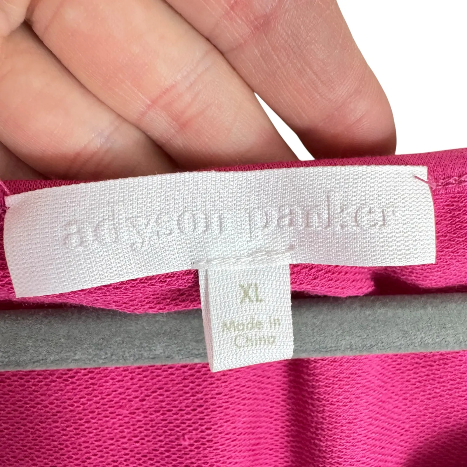 Adyson Parker Bright Pink Flutter Sleeve Knee Length Sun Dress Pockets Size XL - Image 5