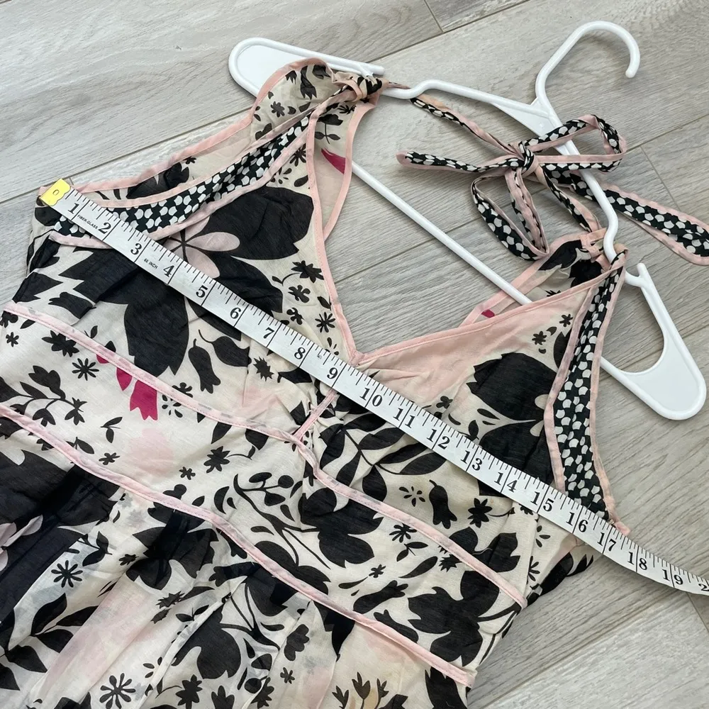 Forever 21 Dress floral y2k Pink Black (large) 2000s retro tacky funky bow tag - Image 6