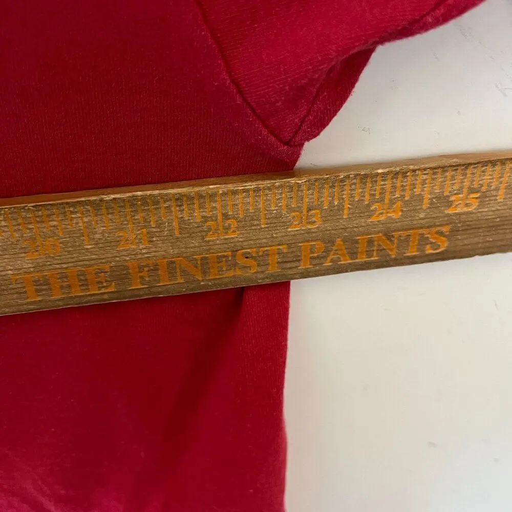 Vintage 90s Planet Honolulu T Shirt Red L Large USA Single Stitch Graphic Tee - Image 7