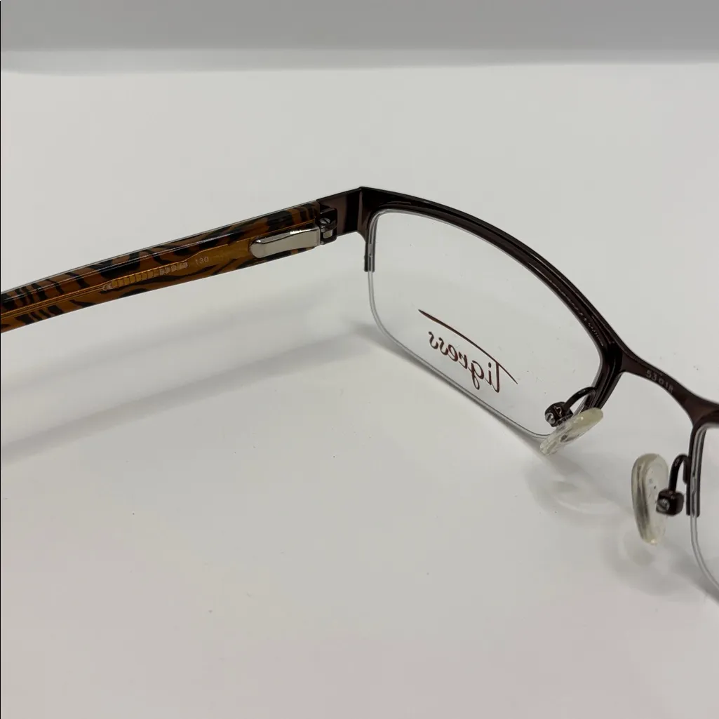 Tigress Women's TGS108 Prescription Eyeglasses shiny Brown tiger print NWT - Image 5