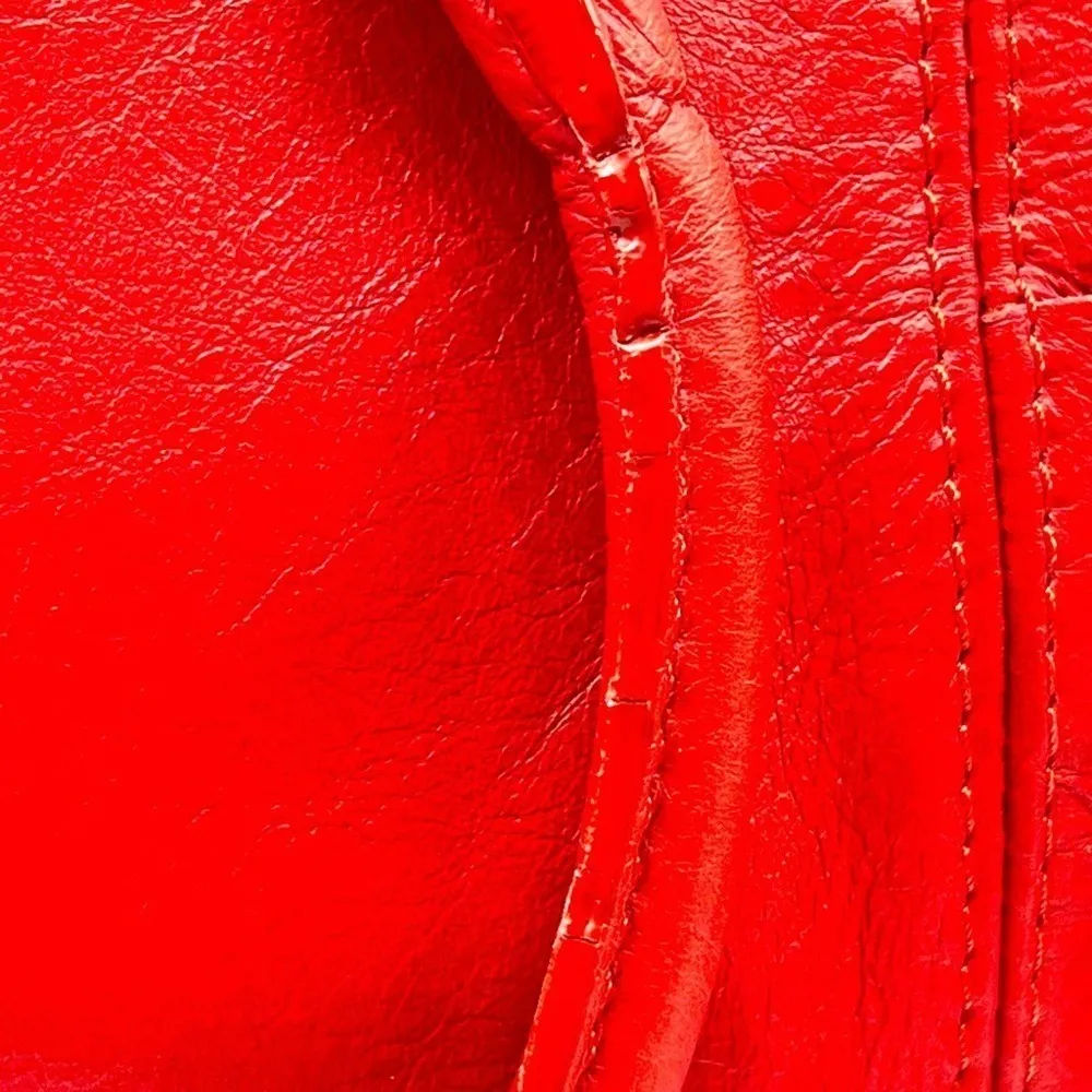 Bright Red Italian Leather Bag | Made in Italy | Borse in Pelle - Image 5