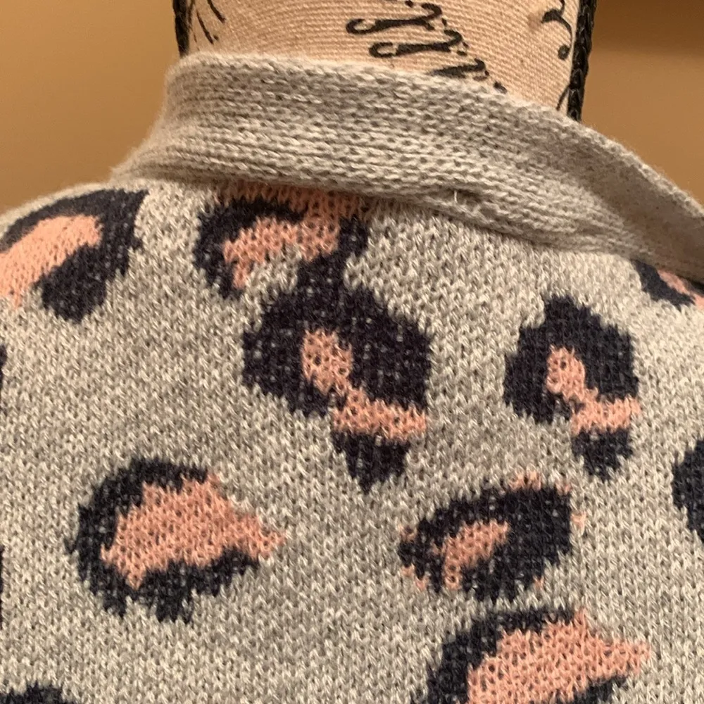 Hayden open front cheetah print cardigan duster 2XL/3XL gray/pink/black - Image 14