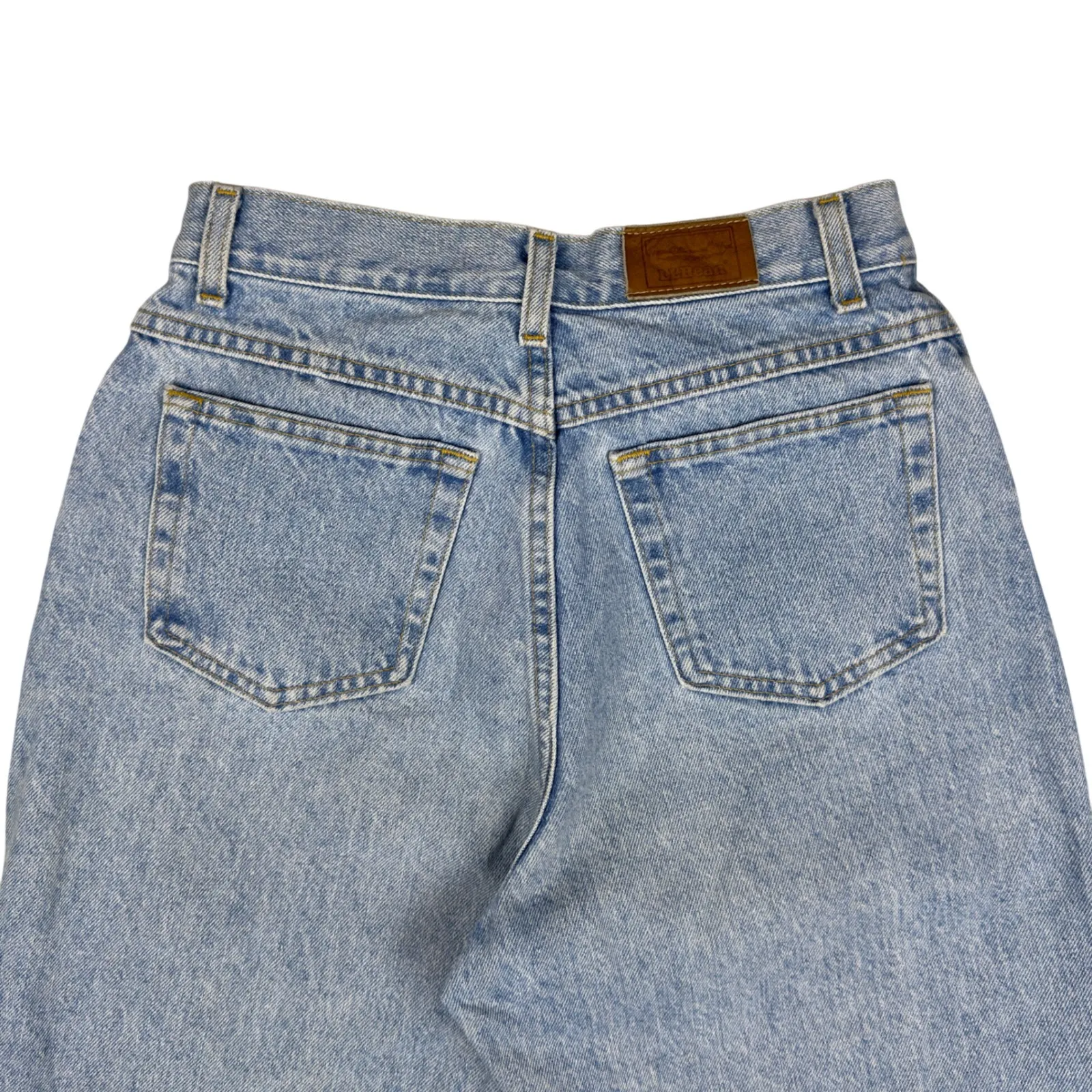 Vintage LL Bean Double L Women's Jeans Natural Fit High Rise 8P USA Made Denim Blue - Image 5