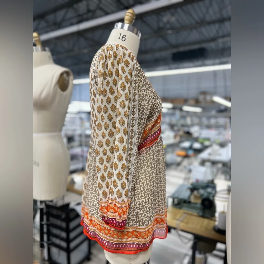 Rose + Olive Bohemian Blouse L - Image 6