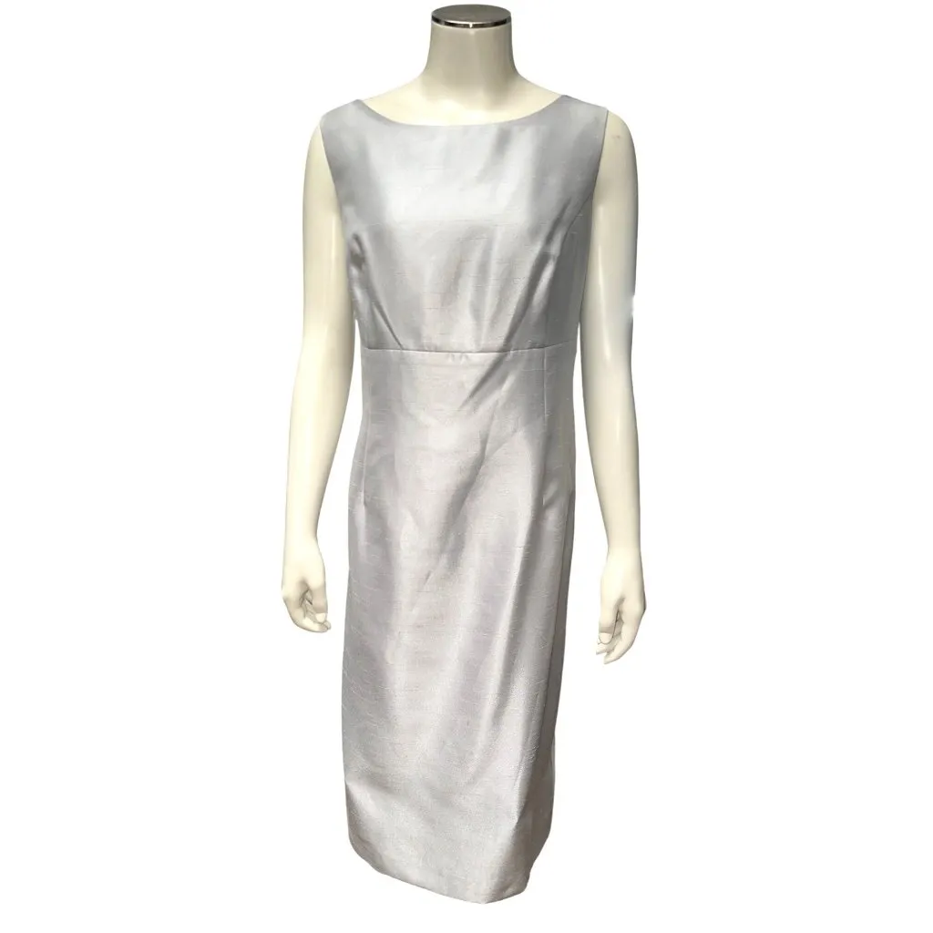 Evan Picone Size 12 n 14 Silver Dress Jacket Set Vintage Inspired Formal Classic - Image 8